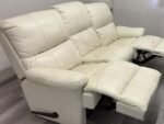Vaalea nahkainen sohva / recliner-sohva 🚚🚚🚚 Ilmainen toimitus 🚚🚚🚚 - Image 5