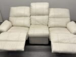 Vaalea nahkainen sohva / recliner-sohva 🚚🚚🚚 Ilmainen toimitus 🚚🚚🚚 - Image 8