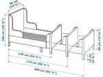 IKEA BUSUNGE jatkettava lastensänky + Wellpur-patja  - 🚚🚚🚚Ilmainen toimitus🚚🚚🚚 - Image 14